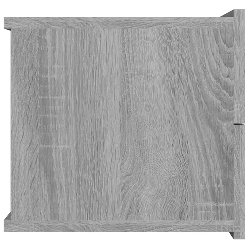 Lot de 2 tables de chevet avec tiroirs 40 x 30 x 30cm bois d'ingénierie gris DEC035659
