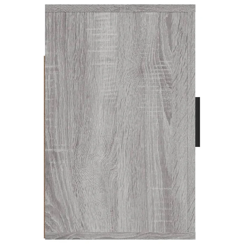 Lot de 2 tables de chevet murales avec compartiment avec porte 50 x 30 x 47 cm bois d'ingénierie gris DEC036115