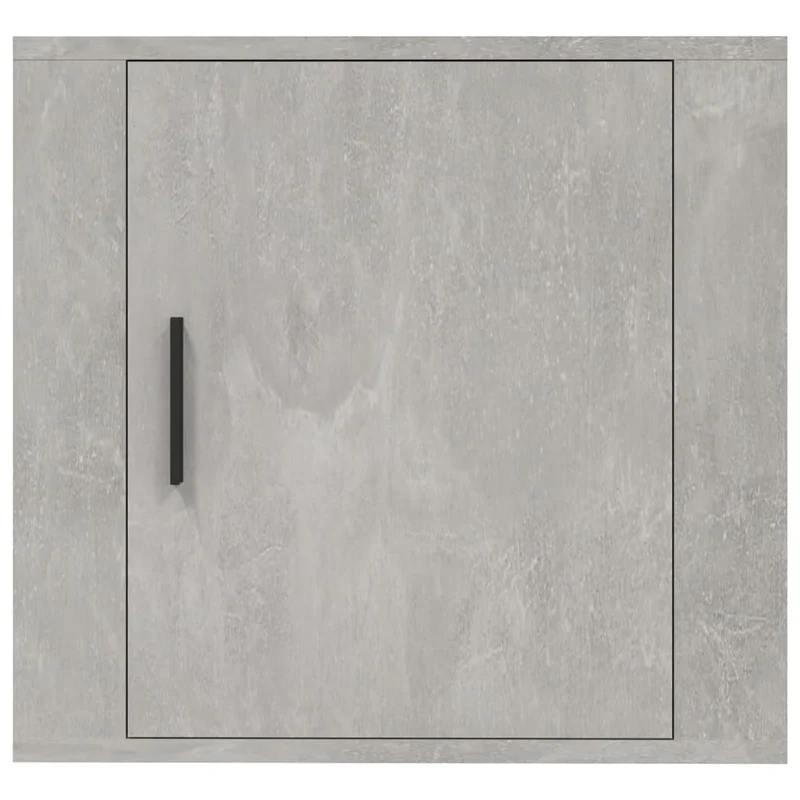 Lot de 2 tables de chevet murales avec compartiment avec porte 50 x 30 x 47 cm bois d'ingénierie gris DEC036087