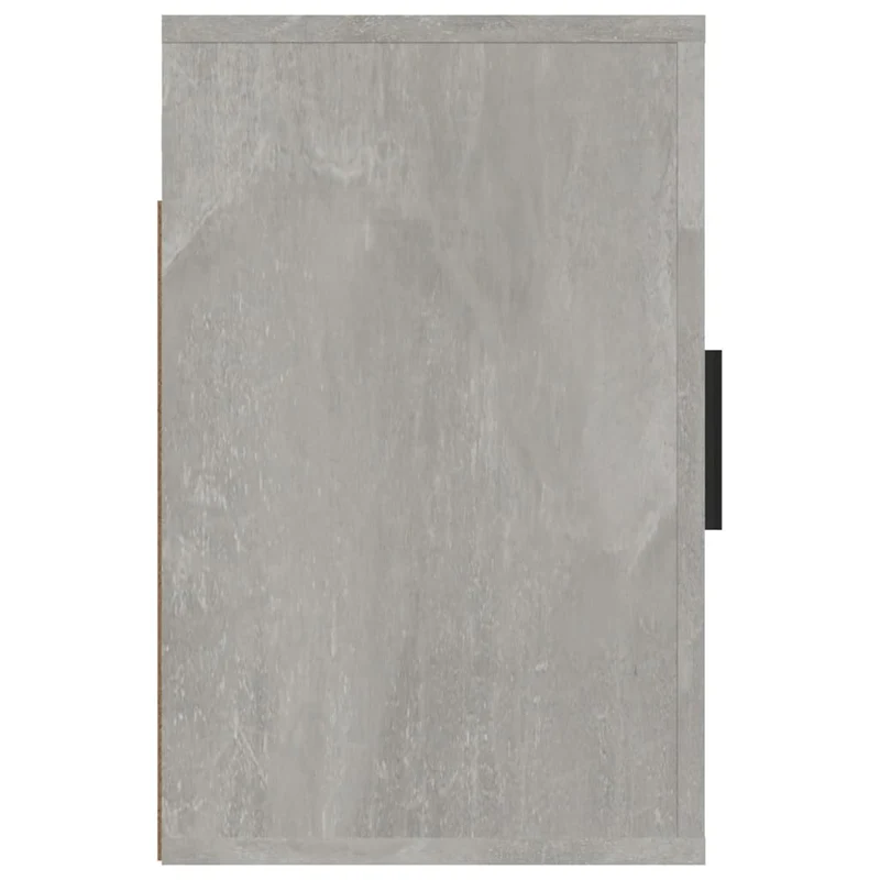 Lot de 2 tables de chevet murales avec compartiment avec porte 50 x 30 x 47 cm bois d'ingénierie gris DEC036087