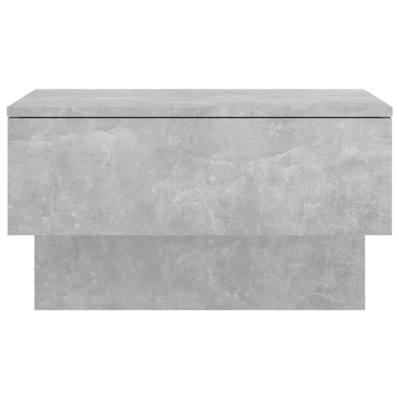 Lot de 2 tables de chevet murales avec tiroir 60 x 40 x 40 cm en bois d'ingénierie gris DEC036077