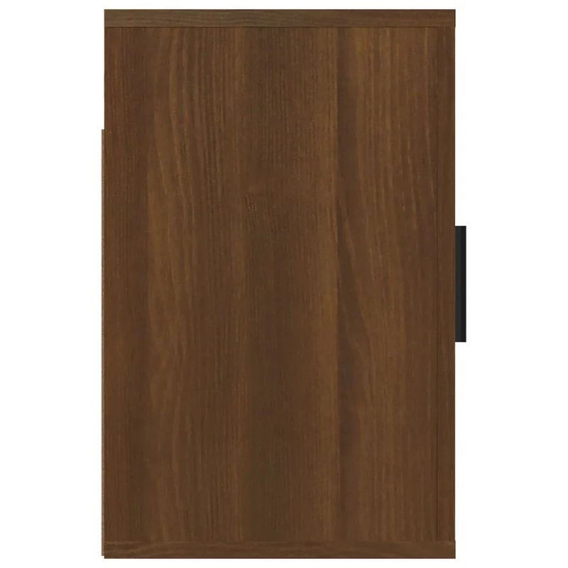 Lot de 2 tables de chevet murales avec compartiment avec porte 50 x 30 x 47 cm bois d'ingénierie marron DEC036062