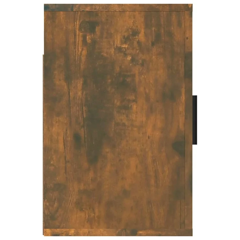 Lot de 2 tables de chevet murales avec compartiment avec porte 50 x 30 x 47 cm bois d'ingénierie marron DEC036051