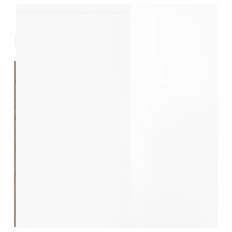 Lot de 2 tables de chevet murales avec tiroir et compartiment ouvert 50 x 36 x 40 cm bois d'ingénierie blanc DEC036035