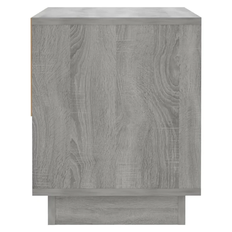 Lot de 2 tables de chevet avec tiroir et compartiment ouvert 45 x 34 x 44cm bois d'ingénierie gris DEC035745