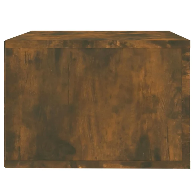 Lot de 2 tables de chevet murales avec tiroir 50 x 36 x 25 cm bois d'ingénierie marron DEC036052