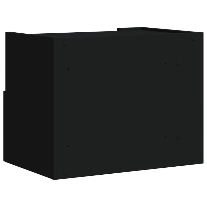 Lot de 2 tables de chevet murales avec tiroir et compartiment ouvert 45 x 30 x 35 cm bois d'ingénierie blanc DEC036022
