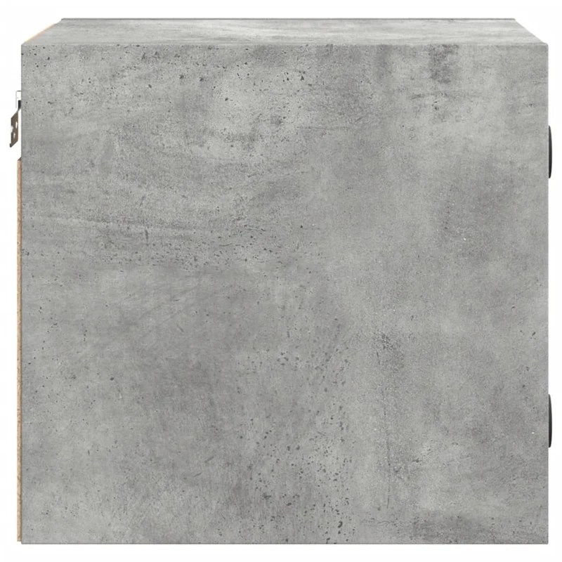 Lot de 2 tables de chevet avec portes vitrées 35 x 37 x 35 cm bois d'ingénierie gris DEC035977