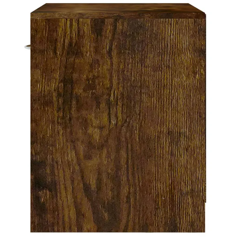 Lot de 2 tables de chevet avec tiroir et compartiment ouvert 36,5 x 30,5 x 38 cm bois d'ingénierie marron DEC034844
