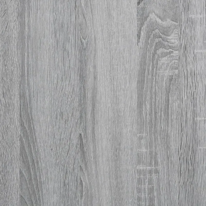 Table de chevet avec étagère et tiroir 45 x 50 x 50 cm bois d'ingénierie gris DEC034672