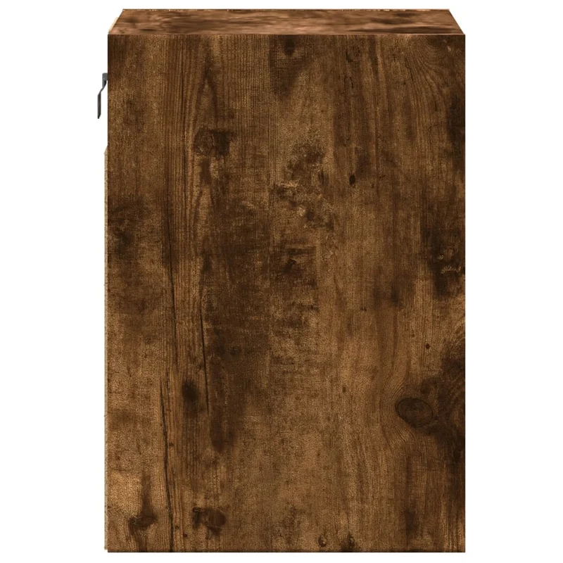 Table de chevet murale avec lumières LED 41 x 31 x 45 cm en bois d'ingénierie marron DEC034174