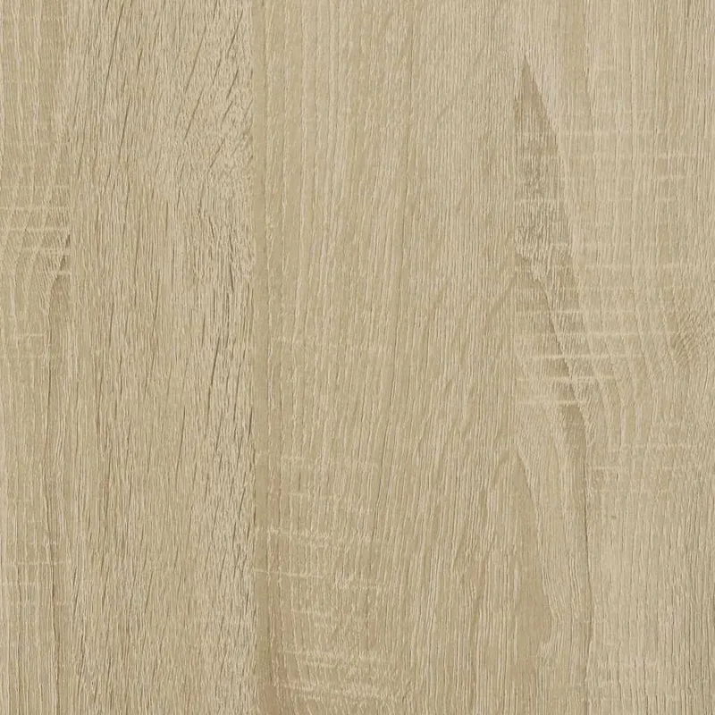 Table de chevet avec tiroir 40 x 40 x 55 cm bois d’ingénierie couleur chêne verre et acier DEC033859