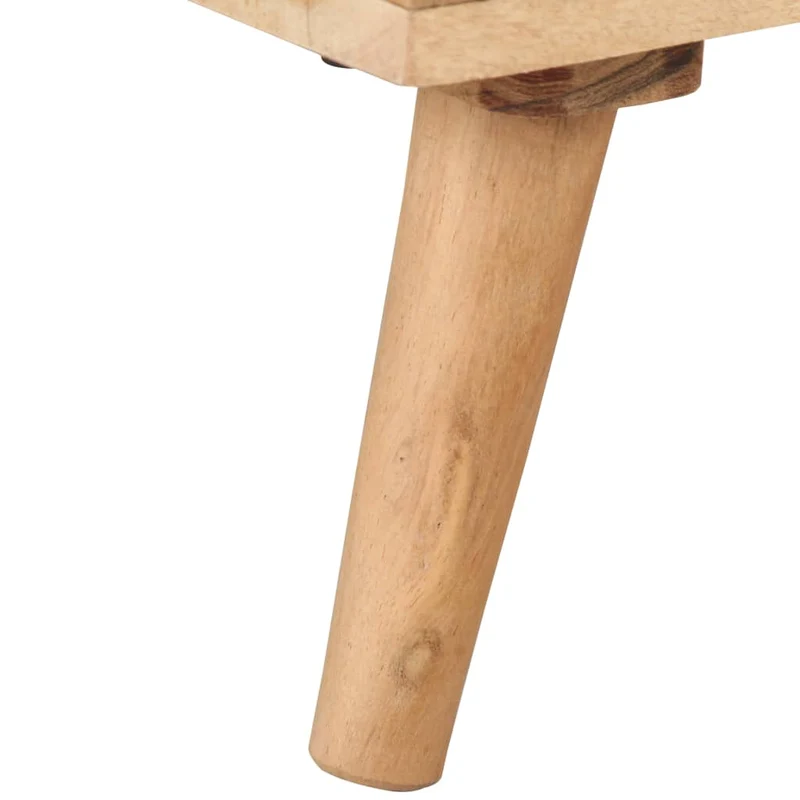 Table de chevet avec compartiment avec porte 40 x 30 x 50 cm bois d'acacia bois d'ingénierie finition de peinture noire DEC032924