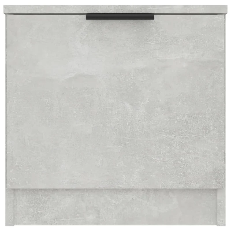 Lot de 2 tables de chevet avec compartiment avec porte 40 x 39 x 40 cm bois d'ingénierie gris DEC035388