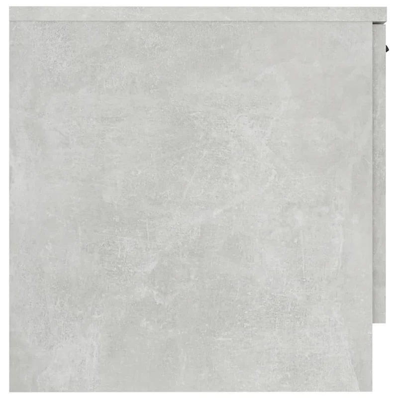 Lot de 2 tables de chevet avec compartiment avec porte 40 x 39 x 40 cm bois d'ingénierie gris DEC035388