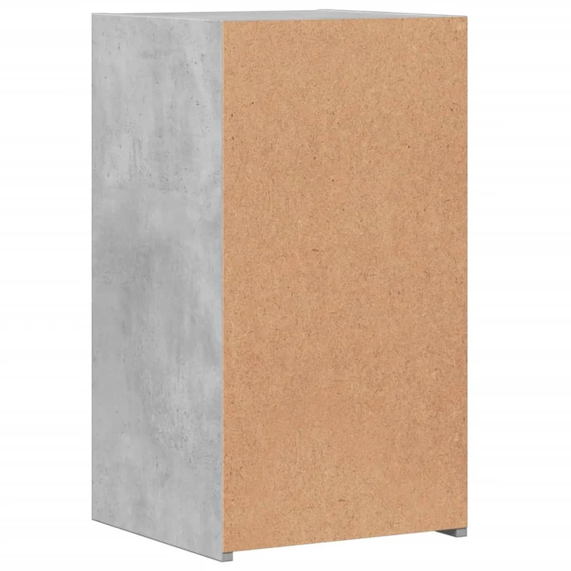Lot de 2 tables de chevet avec compartiments ouverts et tiroir 35 x 34 x 65 cm bois ingénierie gris DEC035341