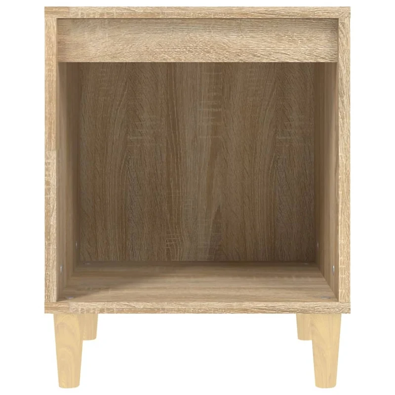 Lot de 2 tables de chevet avec compartiment ouvert 40 x 35 x 50 cm bois d'ingénierie couleur chêne DEC035245