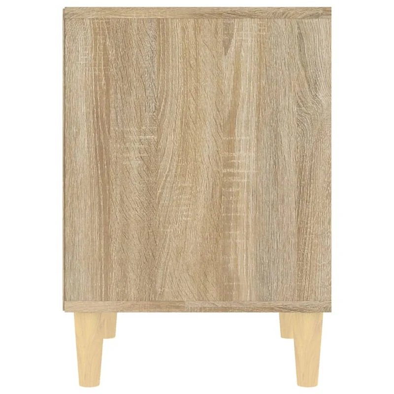Lot de 2 tables de chevet avec compartiment ouvert 40 x 35 x 50 cm bois d'ingénierie couleur chêne DEC035245
