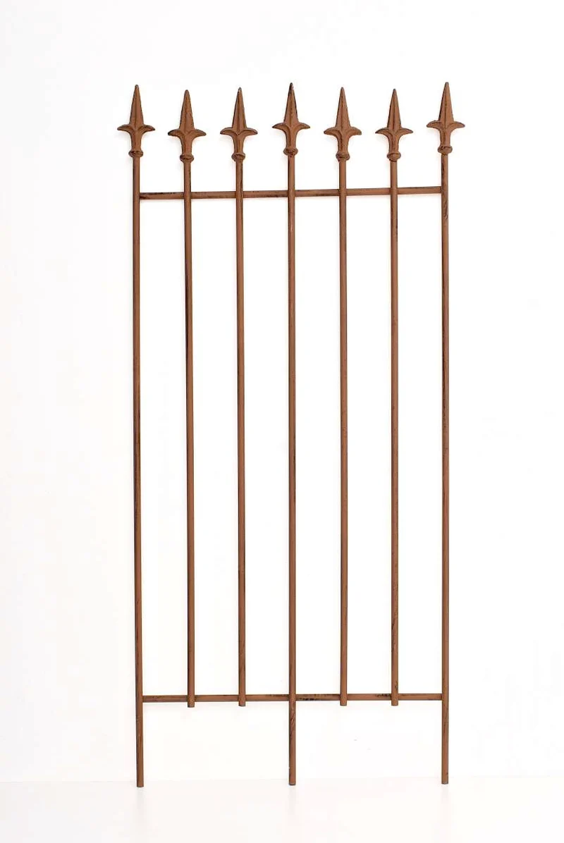 Treillis support pour plantes grimpantes décoration de jardin en métal marron vieilli 10_0003873