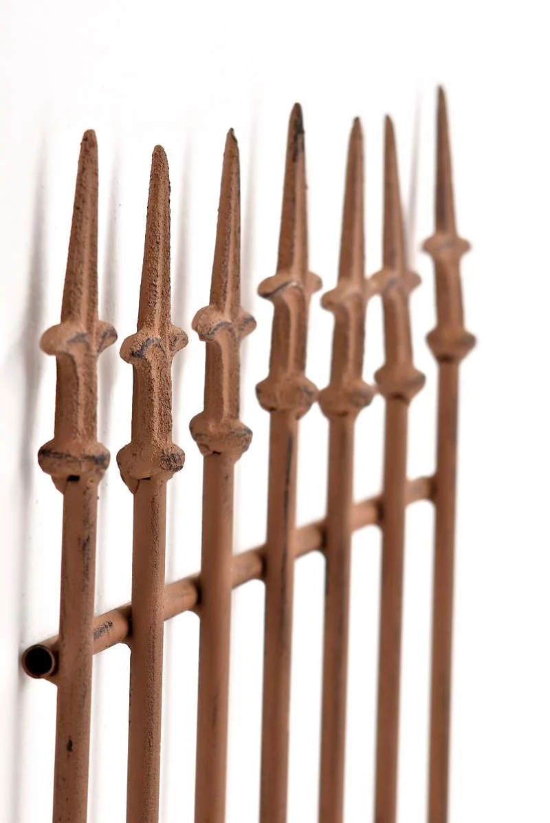 Treillis support pour plantes grimpantes décoration de jardin en métal marron vieilli 10_0003873