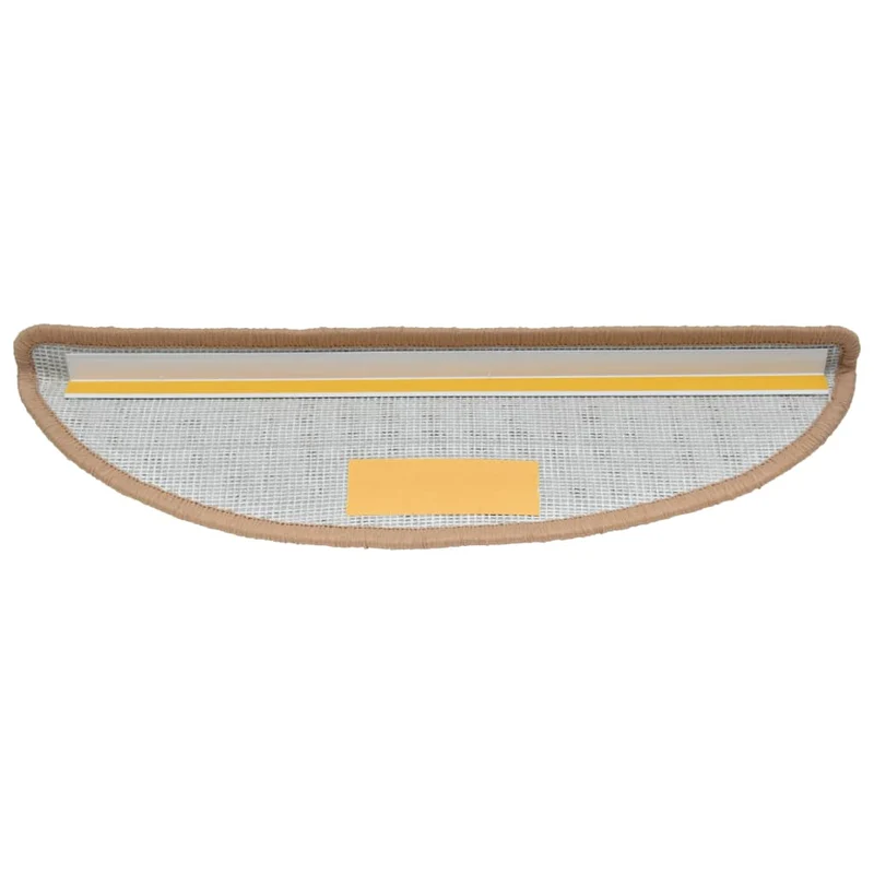 15 tapis d'escalier beige avec bandes adhésives 65 x 25 cm DEC023570