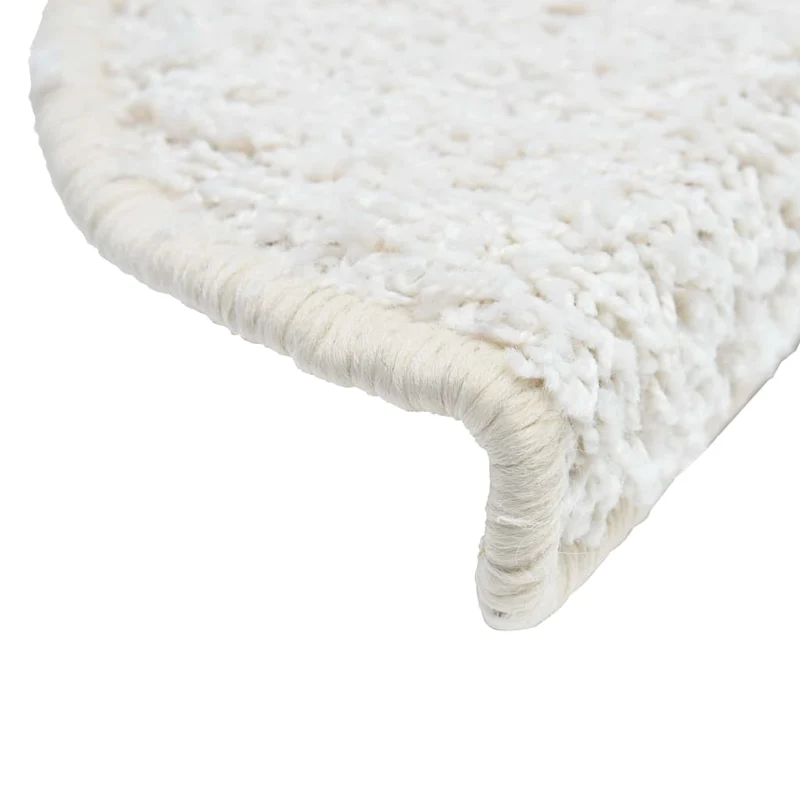 15 tapis d'escalier blanc avec bandes adhésives 56 x 20 cm DEC023566