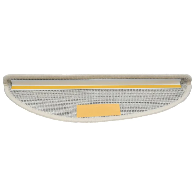 15 tapis d'escalier blanc avec bandes adhésives 56 x 20 cm DEC023566