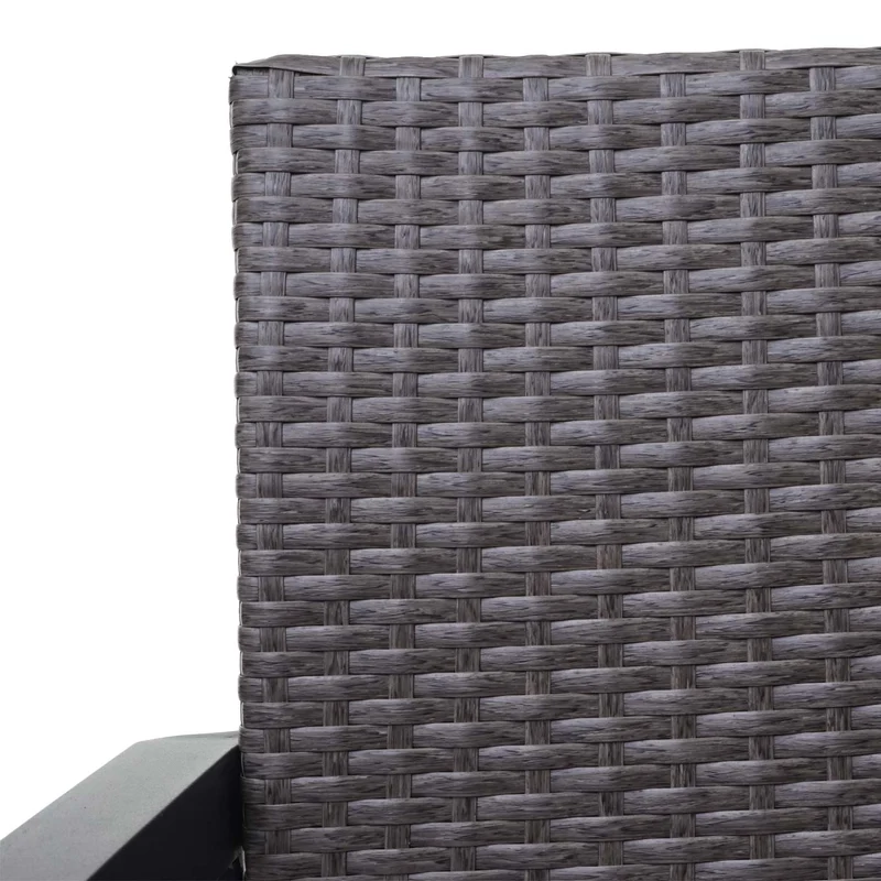 Banc 2 places en polyrotin hwc-f39 banc de jardin coffre banc compartiment de rangement coussin de siège de rangement coussin gris chiné rouge 04_0005796