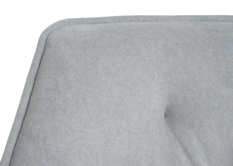 Lot de 2 chaises de salle à manger fauteuils pivotants 180° avec accoudoirs rembourrage épais design moderne tissu gris clair et métal 04_0007375