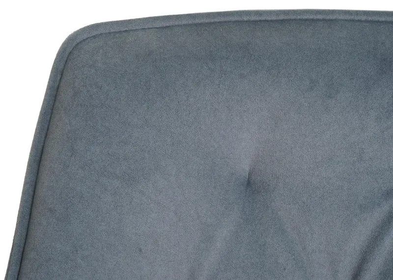 Lot de 2 chaises de salle à manger fauteuils pivotants 180° avec accoudoirs rembourrage épais design moderne tissu anthracite et métal 04_0007373