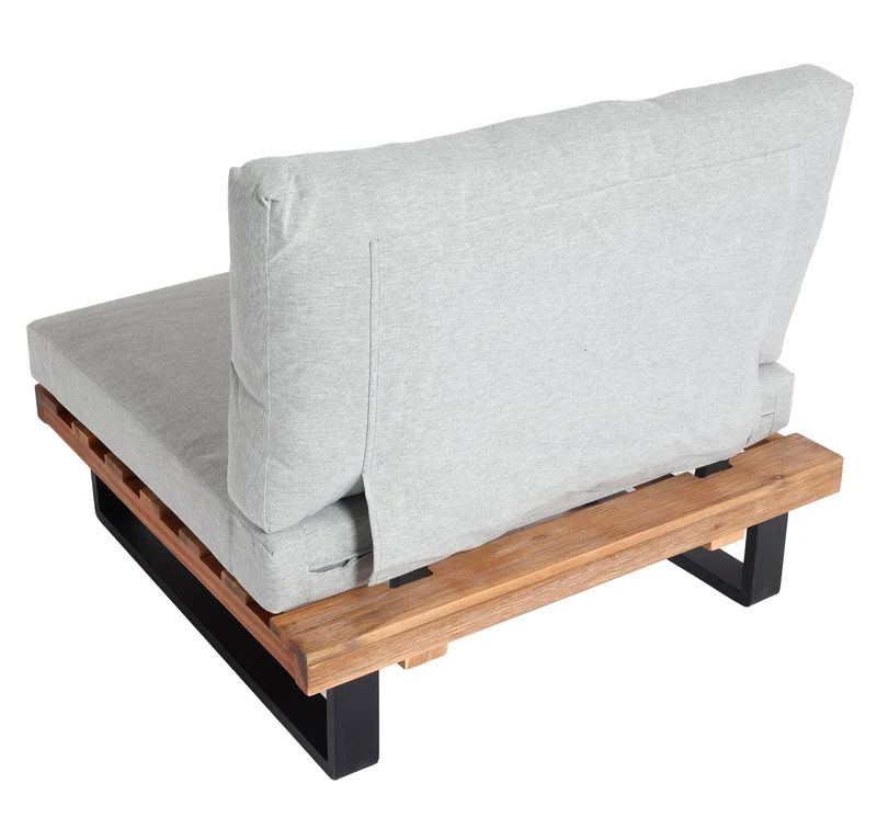 Fauteuil lounge jardin en aluminium et bois d'acacia confort et élégance 04_0006844