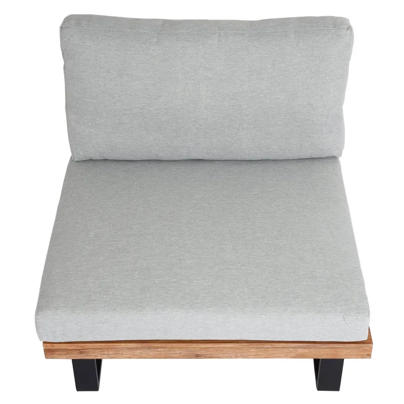 Fauteuil lounge jardin en aluminium et bois d'acacia confort et élégance 04_0006844