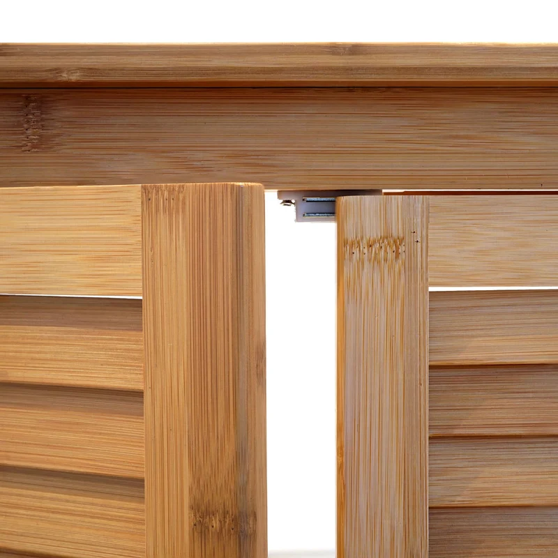 Meuble sous lavabo en bambou design pratique et élégant pour salle de bain 60x67x30cm 04_0001253
