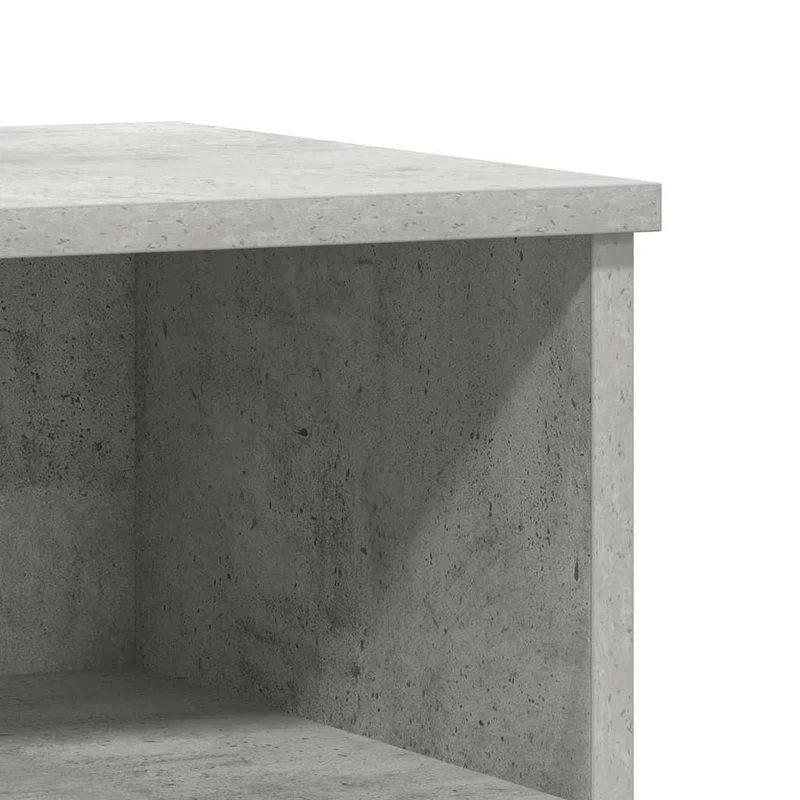 Lot de 2 tables de chevet avec tiroir et compartiment ouvert 40 x 35 x 50 cm bois d’ingénierie gris DEC035376