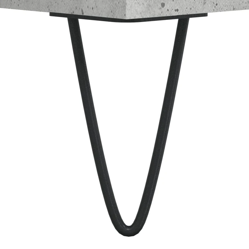 Lot de 2 tables de chevet avec deux tiroirs 40 x 35 x 50 cm bois d’ingénierie gris DEC035370