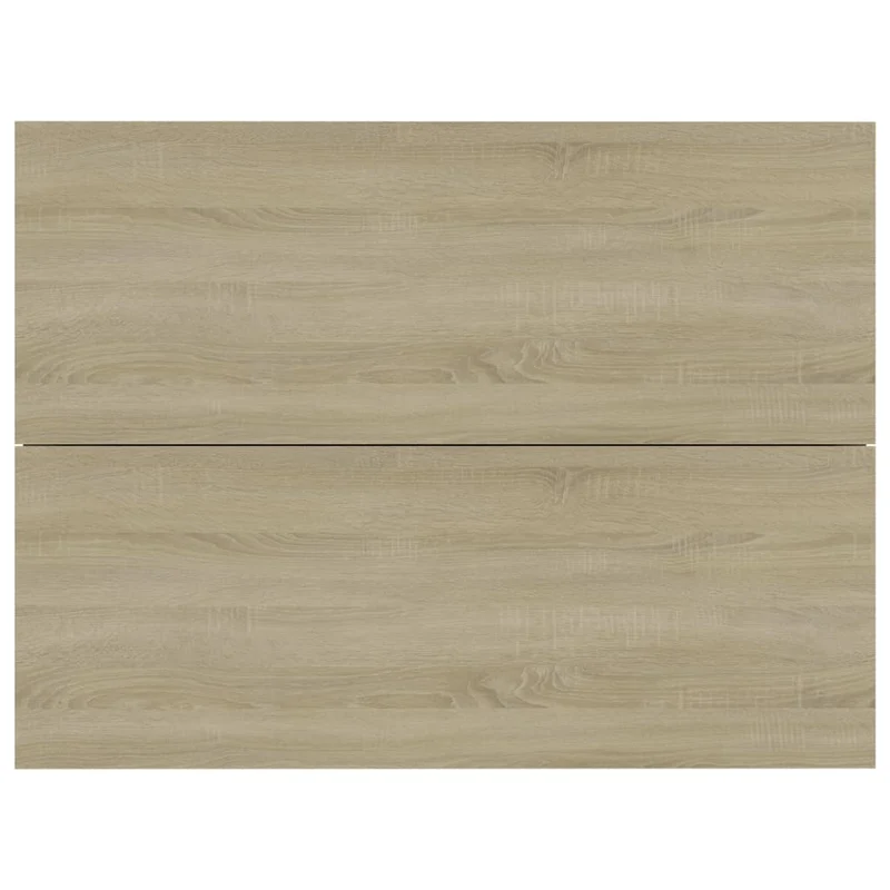 Lot de 2 tables de chevet murales avec tiroirs 40 x 30 x 30 cm en bois d'ingénierie couleur chêne DEC035227