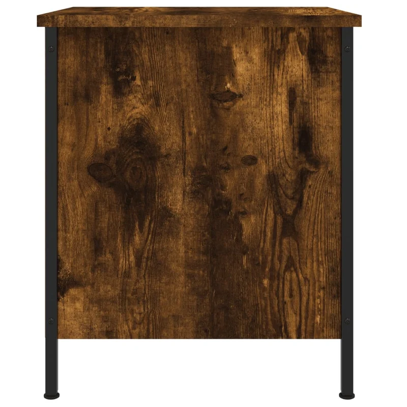 Lot de 2 tables de chevet avec tiroir et compartiment ouvert 40 x 42 x 50 cm bois ingénierie marron DEC035130