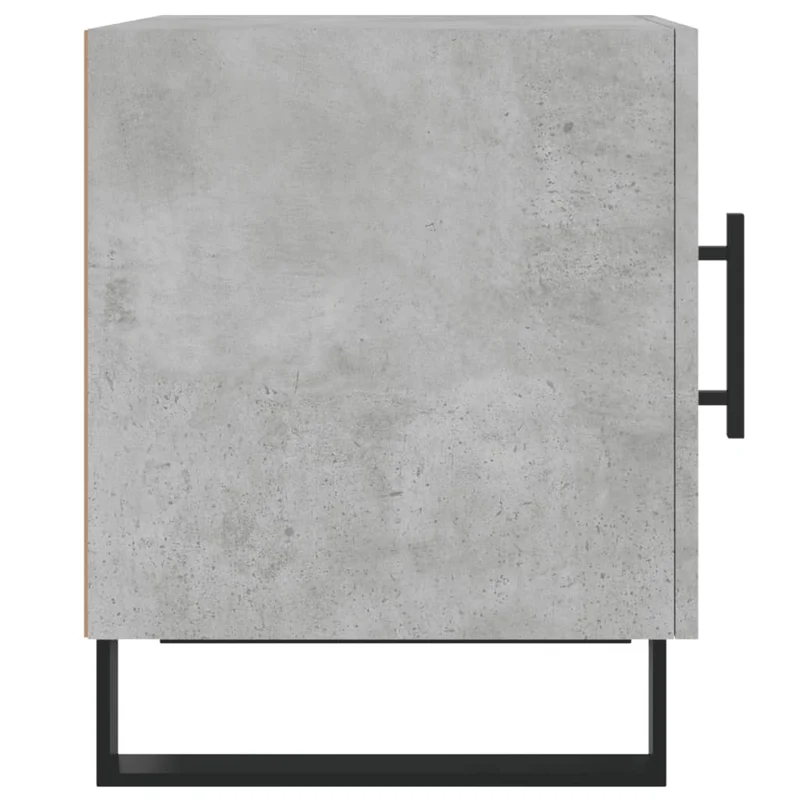 Lot de 2 tables de chevet avec compartiment avec porte 40 x 40 x 50 cm bois d’ingénierie gris DEC035395