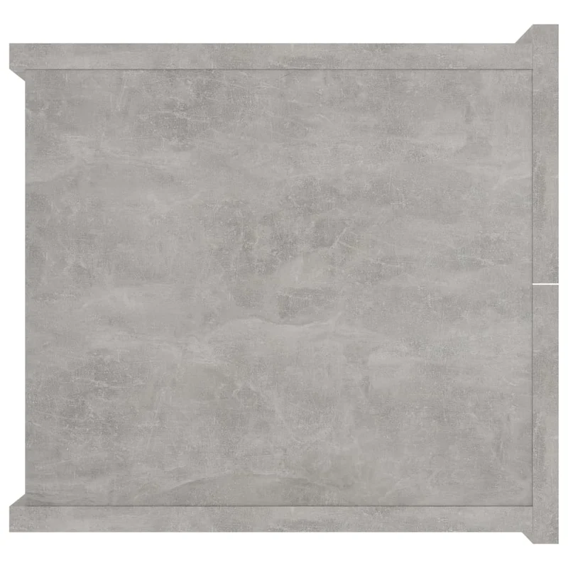 Lot de 2 tables de chevet murale avec tiroirs 40 x 30 x 30 cm bois ingénierie gris DEC035347