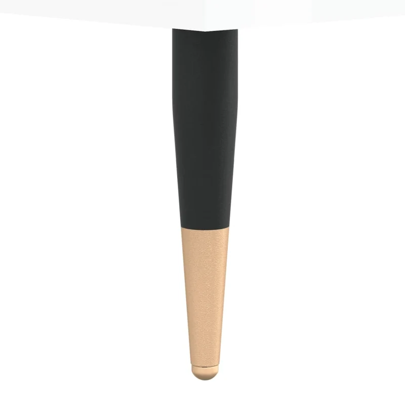 Lot de 2 tables de chevet avec compartiment ouvert 40 x 35 x 50 cm bois d'ingénierie blanc DEC035006