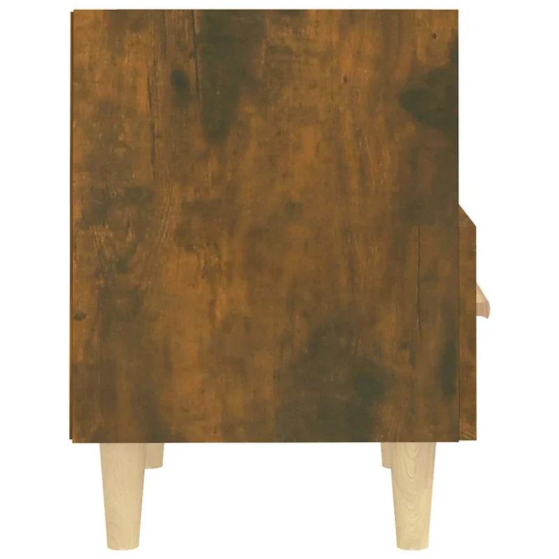 Lot de 2 tables de chevet avec tiroir et compartiment ouvert 40 x 35 x 47 cm bois d'ingénierie marron DEC035086