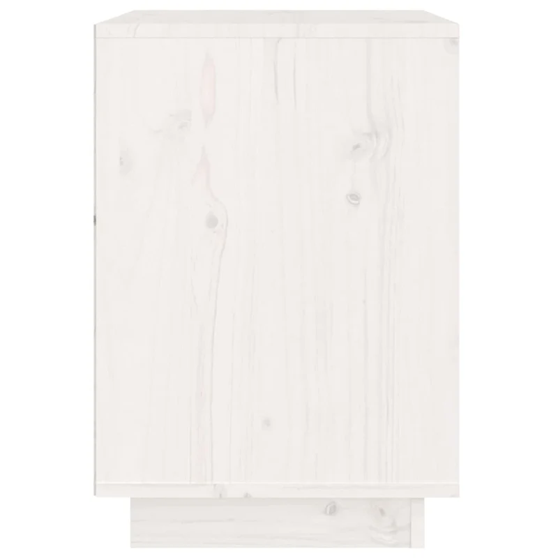 Lot de 2 tables de chevet avec deux tiroirs 40 x 35 x 50 cm bois de pin blanc DEC034930