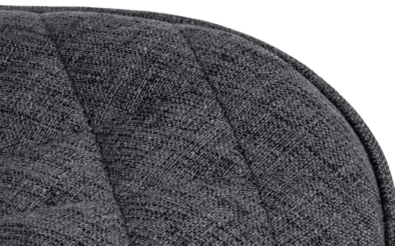 Lot de 2 tabourets de bar réglable et pivotant assise en tissu noir pieds métal noir TDB10611