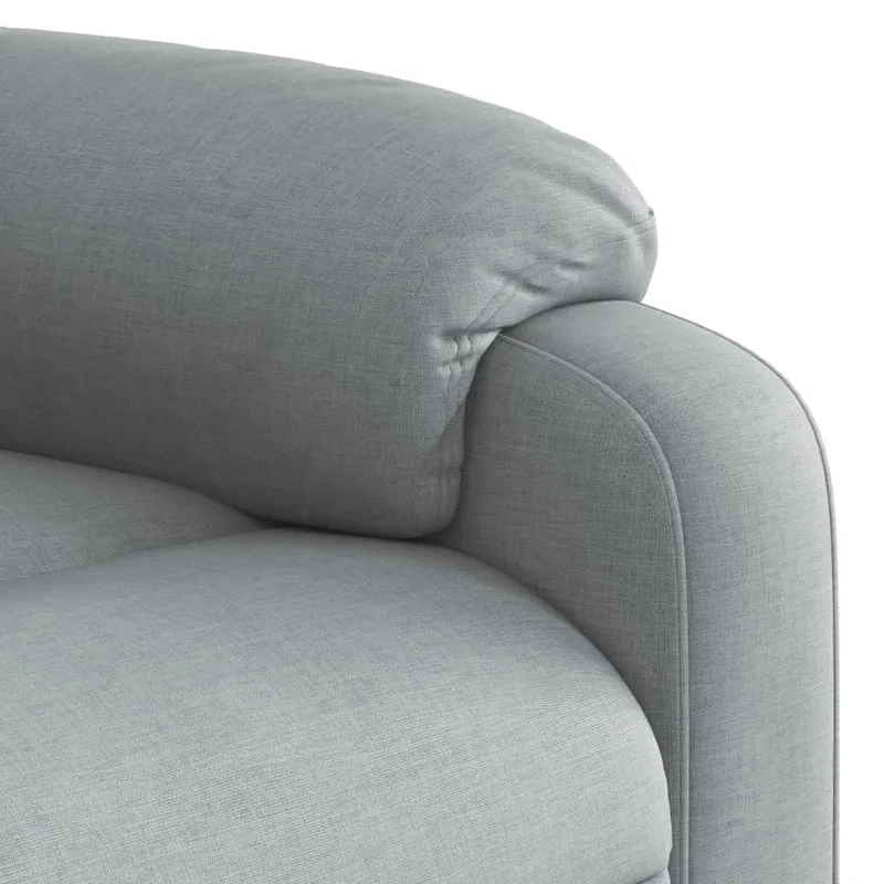 Fauteuil de relaxation TV fonction massage inclinable levage électrique en tissu gris DEC026928