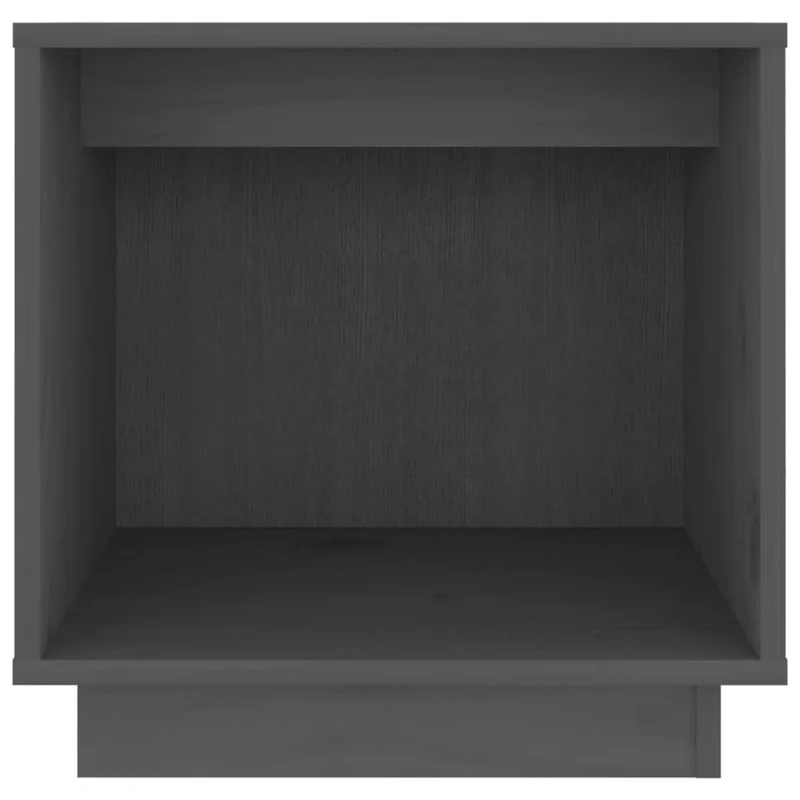 Lot de 2 tables de chevet avec compartiment ouvert 40 x 30 x 40 cm bois de pin gris DEC035319