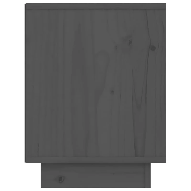 Lot de 2 tables de chevet avec compartiment ouvert 40 x 30 x 40 cm bois de pin gris DEC035319