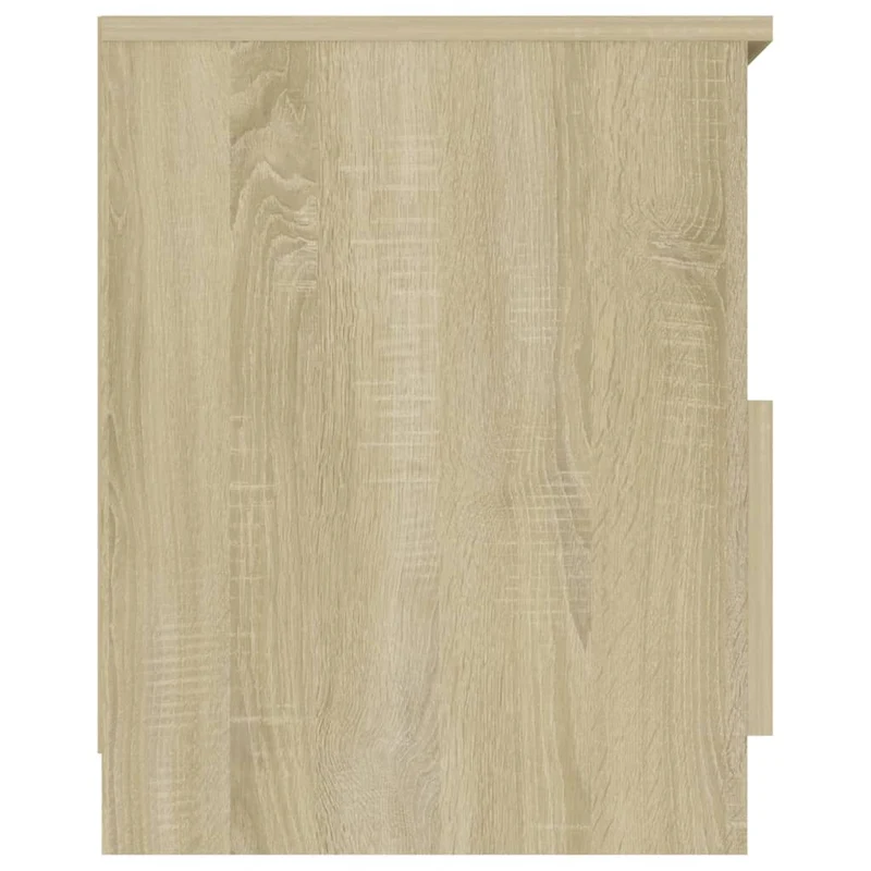 Lot de 2 tables de chevet avec tiroir et étagère 40 x 40 x 50 cm aggloméré couleur chêne DEC035268