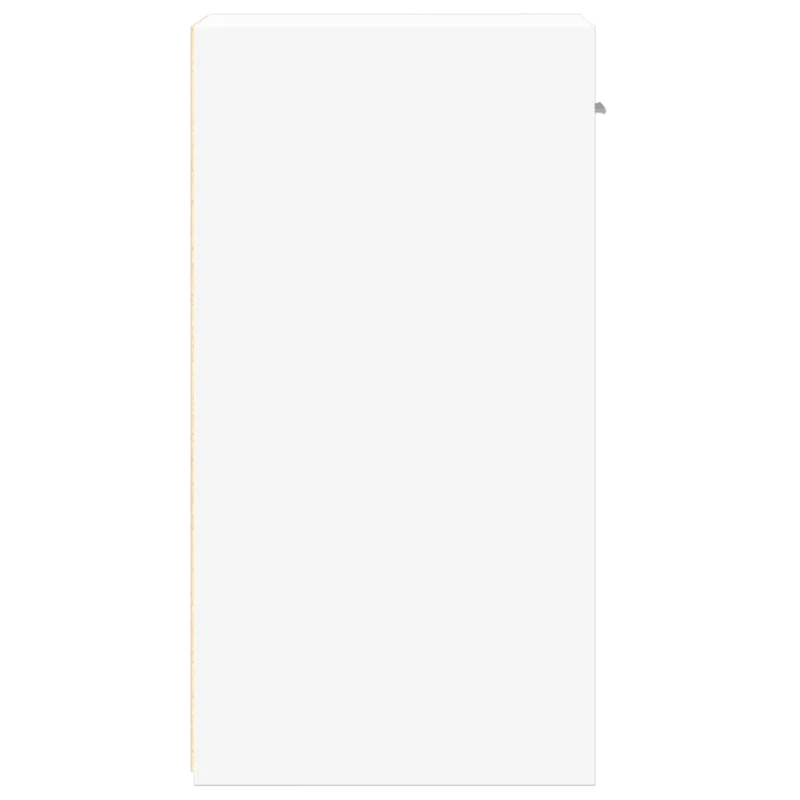 Lot de 2 tables de chevet avec étagères et tiroir 35 x 34 x 65 cm bois d'ingénierie blanc DEC034860