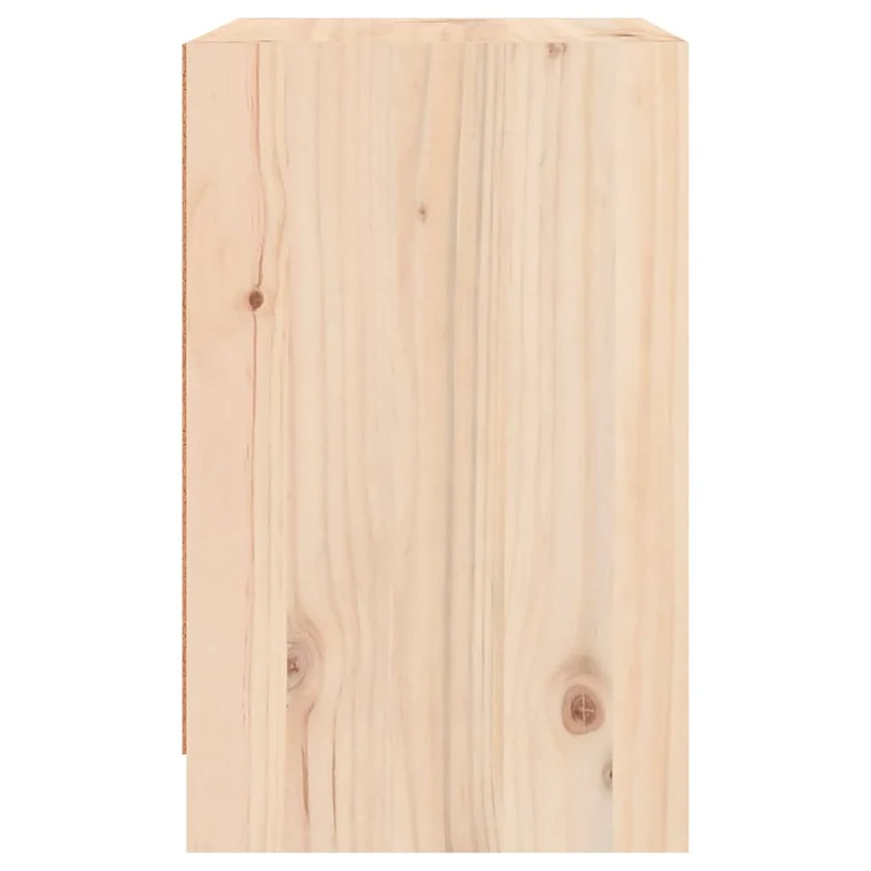 Lot de 2 tables de chevet avec tiroir et compartiment avec porte 40 x 31 x 50 cm bois de pin non traité DEC034765
