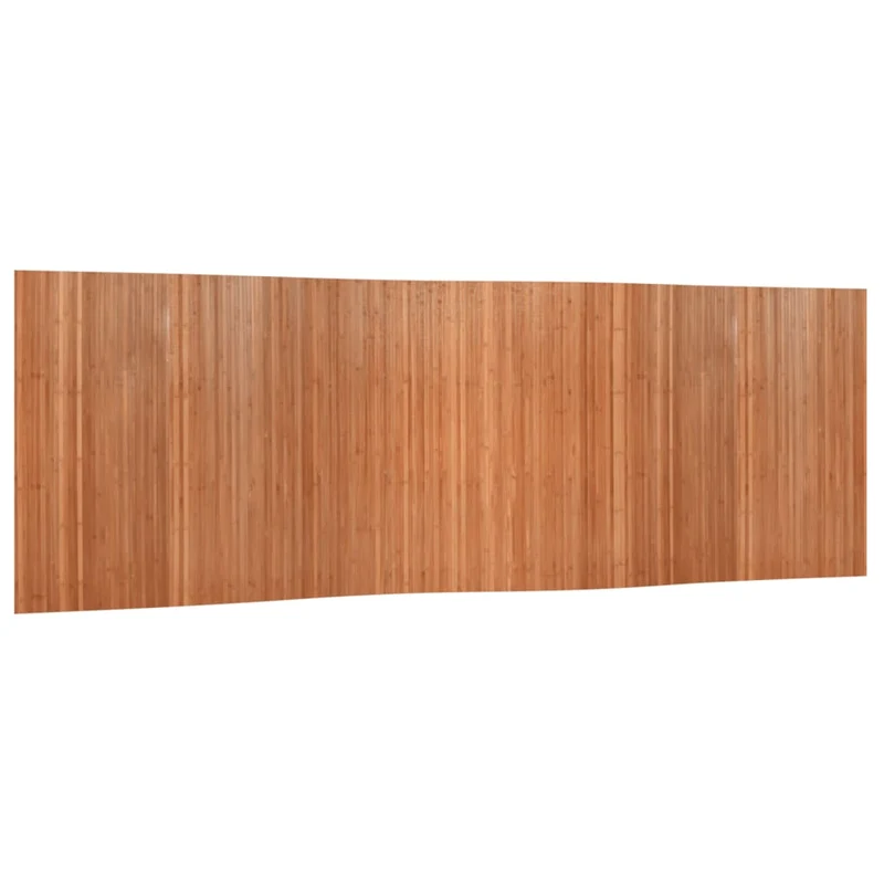 Paravent séparateur de pièce cloison 165 x 600 cm bambou marron clair DEC031156
